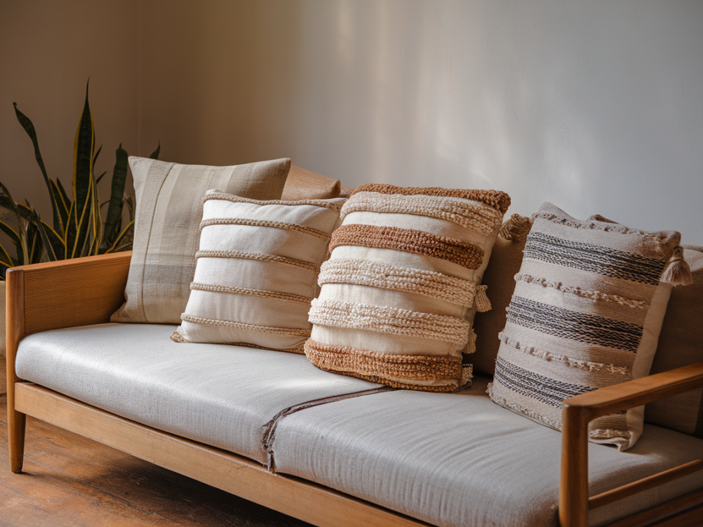 5 ways to use handwoven cushions to add texture and warmth to your sofa