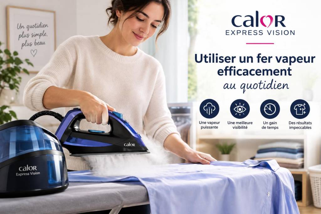 Utiliser un fer vapeur efficacement au quotidien: Calor express vision