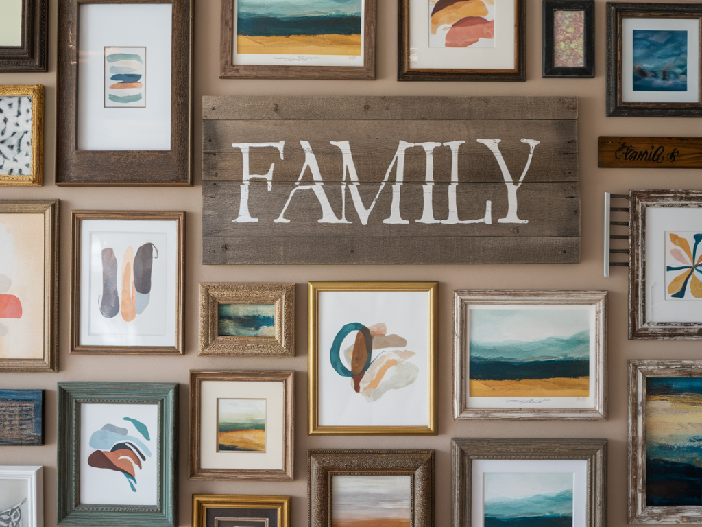 styling tips to create a gallery wall using curated pieces from thukthaeshop