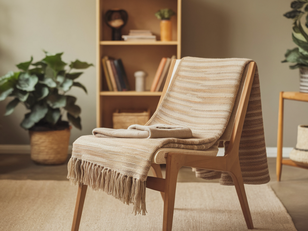 Which textured throws from thukthaeshop keep you warm without overheating