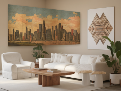 how to mix vintage wall art with modern prints without clashing