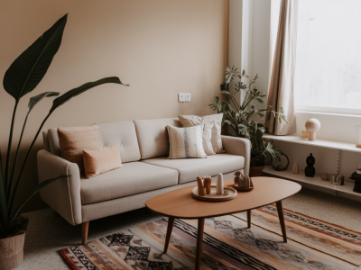 how to style a small living room with layered textiles from thukthaeshop