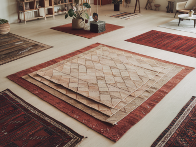 how to layer rugs for depth and comfort in an open-plan space