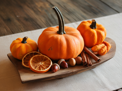 How to build a five-piece autumn centerpiece for a table of four using thukthaeshop ceramics